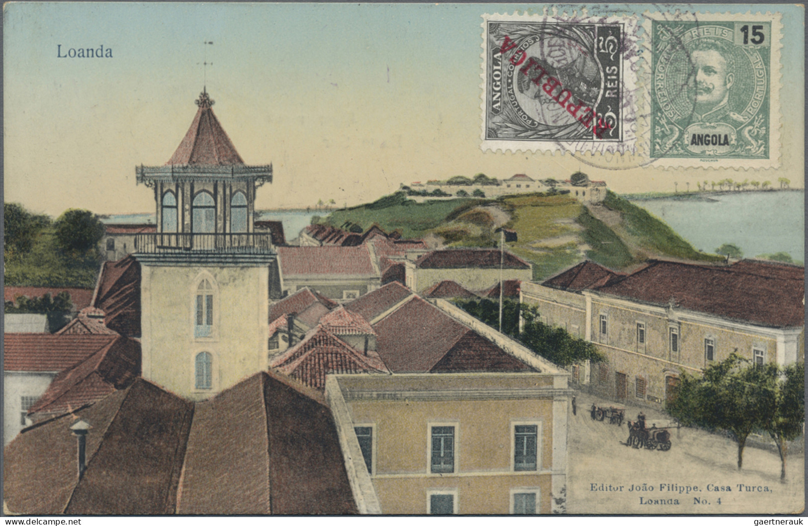 Angola: 1904/1913, Three Used Ppc: "Luanda/Fortress Of São Miguel", "Luanda/nati - Angola