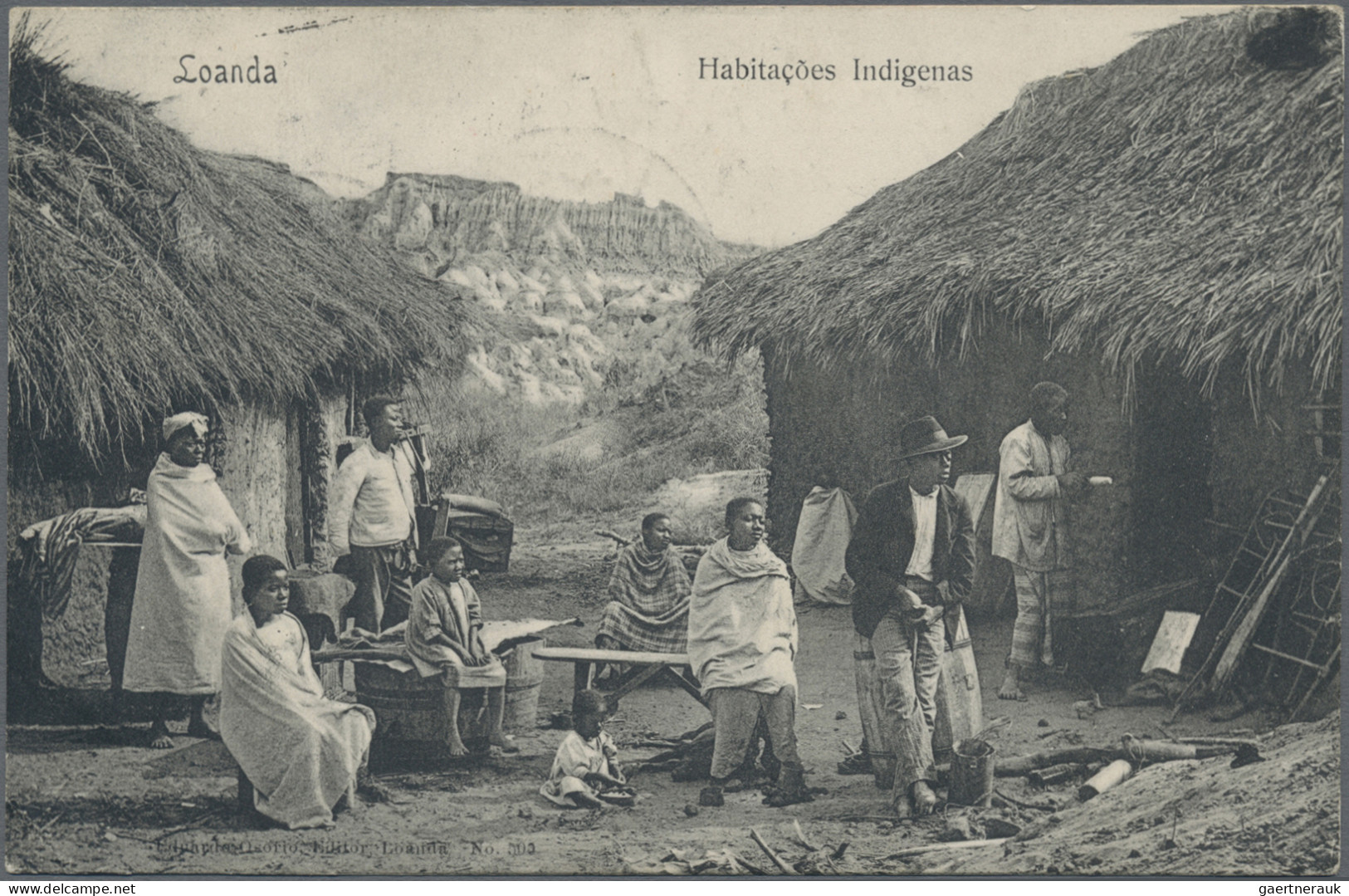 Angola: 1904/1913, Three Used Ppc: "Luanda/Fortress Of São Miguel", "Luanda/nati - Angola