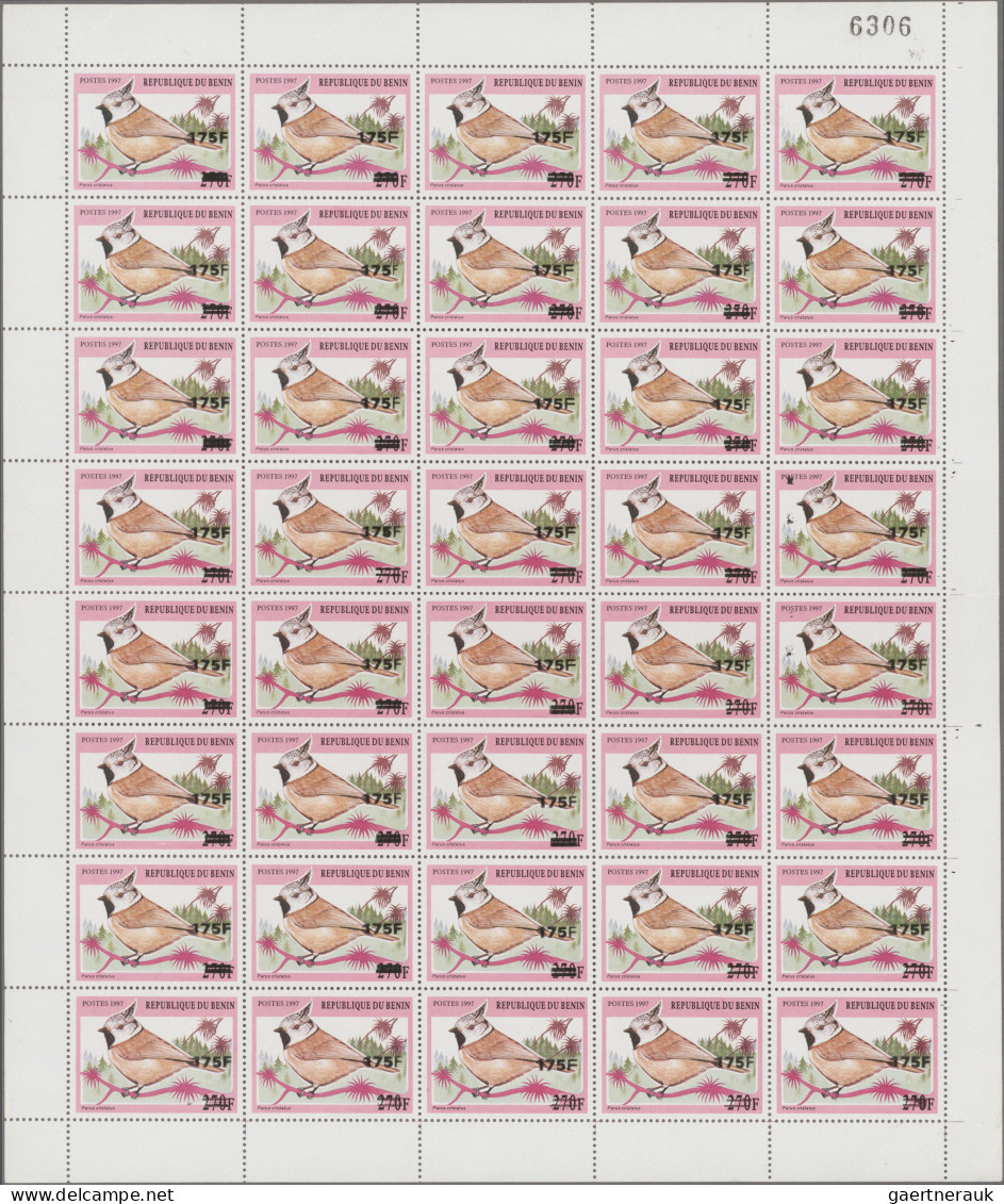 Benin: 2005/2006. Complete Sheet Of 40 Stamps '175F On 270F' (original Stamp #96 - Benin - Dahomey (1960-...)