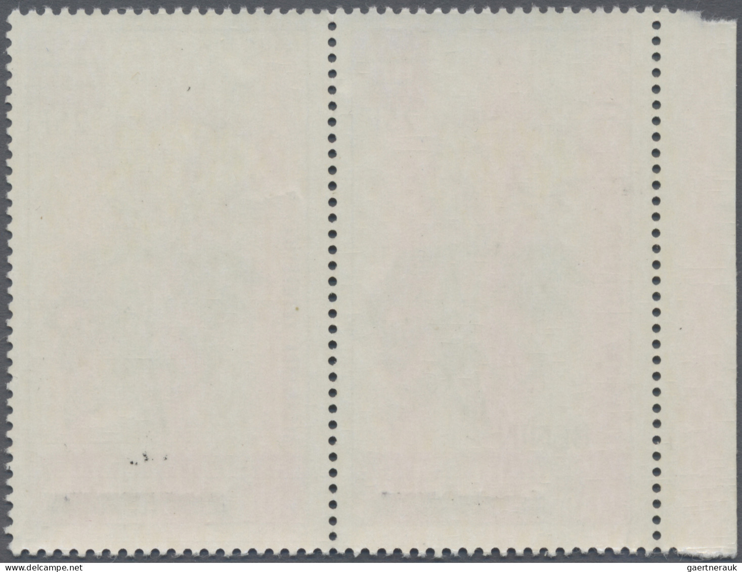 Benin: 2008/2009. Horizontal Pair '25F On 10F', One Stamp Without BENIN Overprin - Benin - Dahomey (1960-...)
