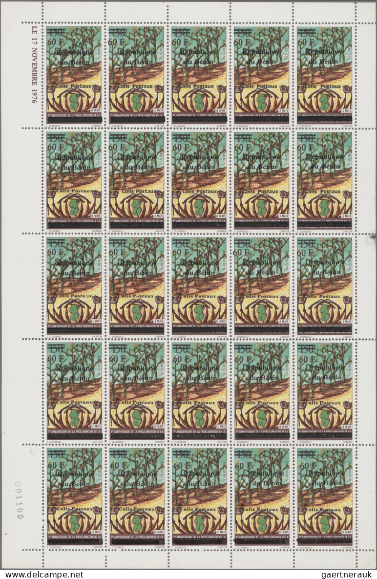 Benin: 2002. Parcel Stamps 'Corn 60F On 150F' And 'Hurdles 60F On 150F' Each In - Bénin – Dahomey (1960-...)