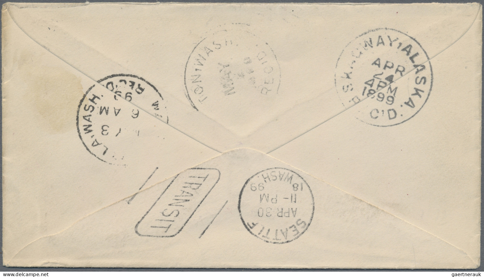 Canada: 1899, Dawson, Yukon Territory, Gold Rush/Winter Mail, Cover Bearing Impe - Briefe U. Dokumente