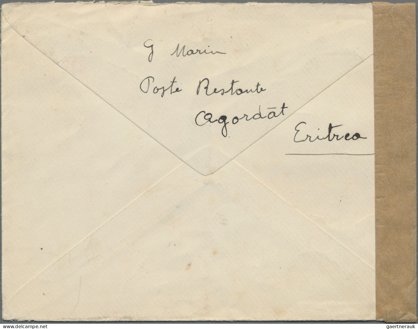 Italian Eritrea: 1930, Attractive Franking At 1.25 Lire Rate On Sudan Stationery - Erythrée