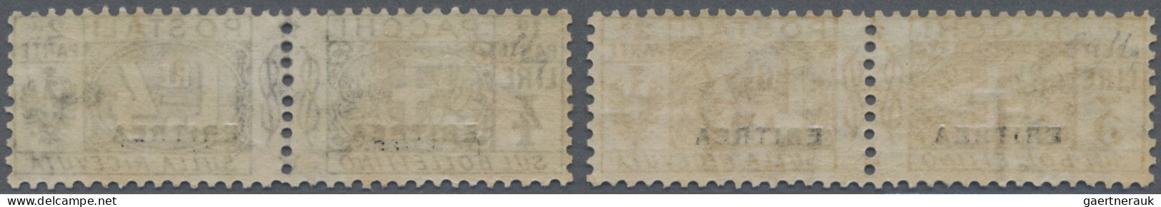 Italian Eritrea - Parcel Stamps: Eritrea, Sassone #7/8 (Pacchi Postali), 3l. And - Eritrea