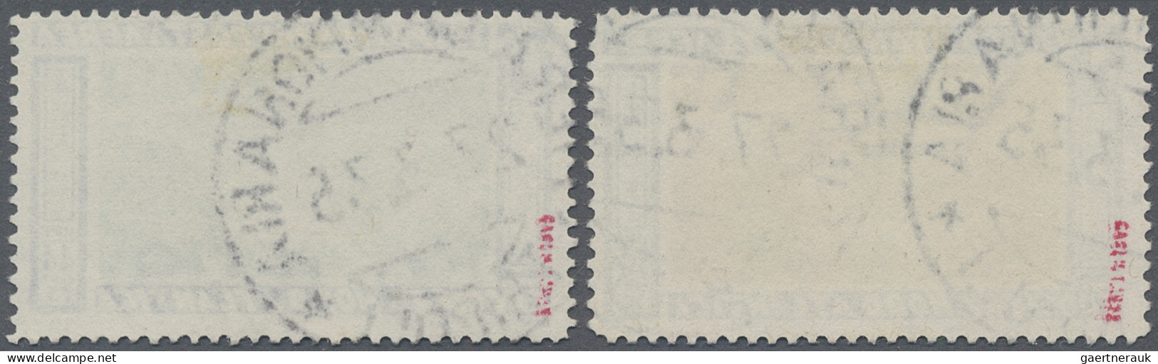 Italian Tripolitania: 1933 Air 19.75 L. And 44.75 L. Both Used And Cancelled By - Tripolitaine