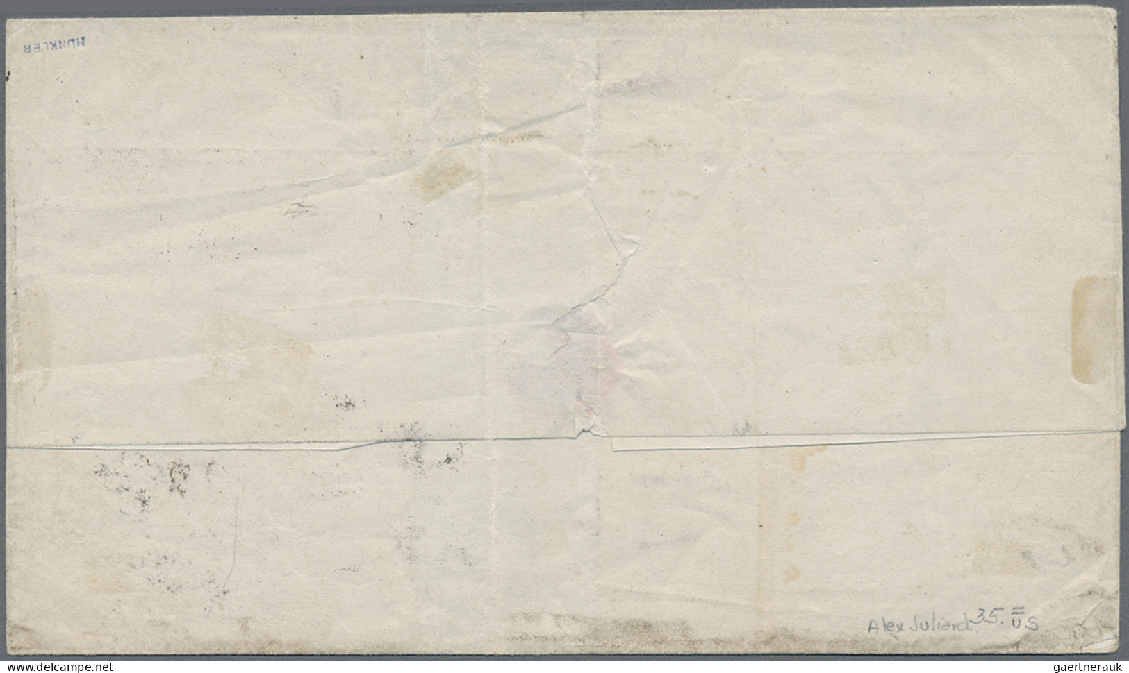 Mexico: 1857 Ca.: Folded Cover And Entire Letter To Durango, With Letter From Aq - Mexique