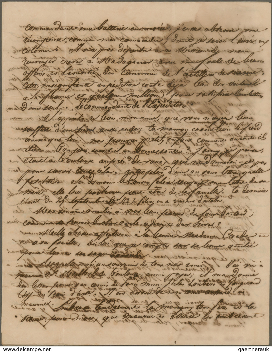 Reunion: 1830, Entire Letter Written "St-Denis, Ile De Bourbon, Le 27 Mai 1830" - Covers & Documents