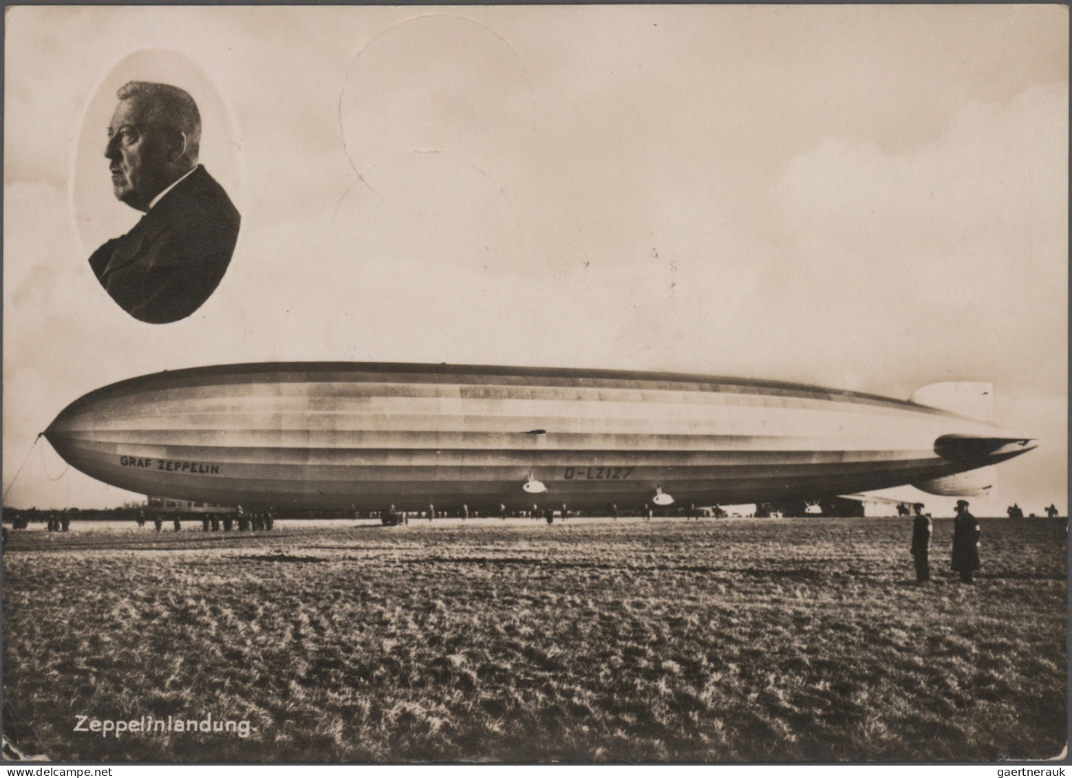 Zeppelin Mail - Germany: 1929/1931, Drei Zeppelinbelege: Weltrundfahrt 1929, Lan - Luchtpost & Zeppelin