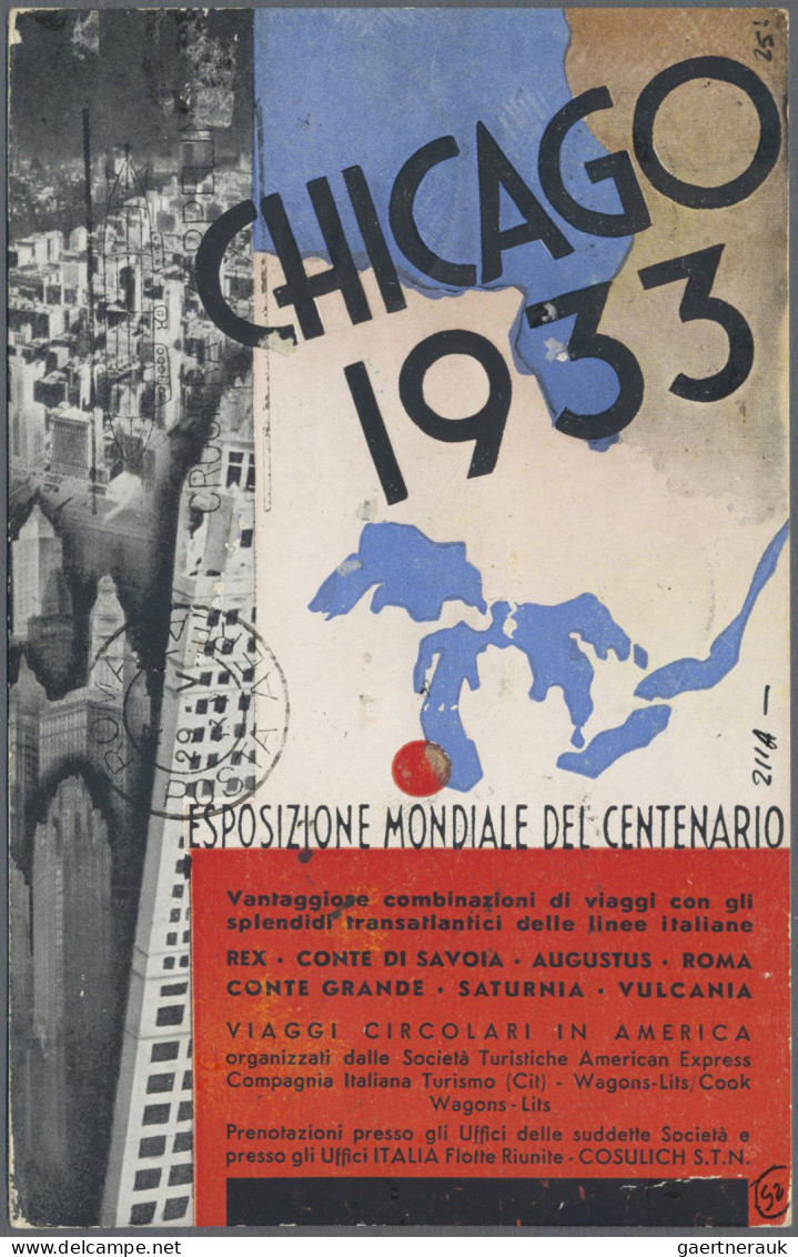 Zeppelin Mail - Europe: 1933, ITALIENFAHRT, ägäische Post, Ab Rodi Auf R-Karte M - Sonstige - Europa