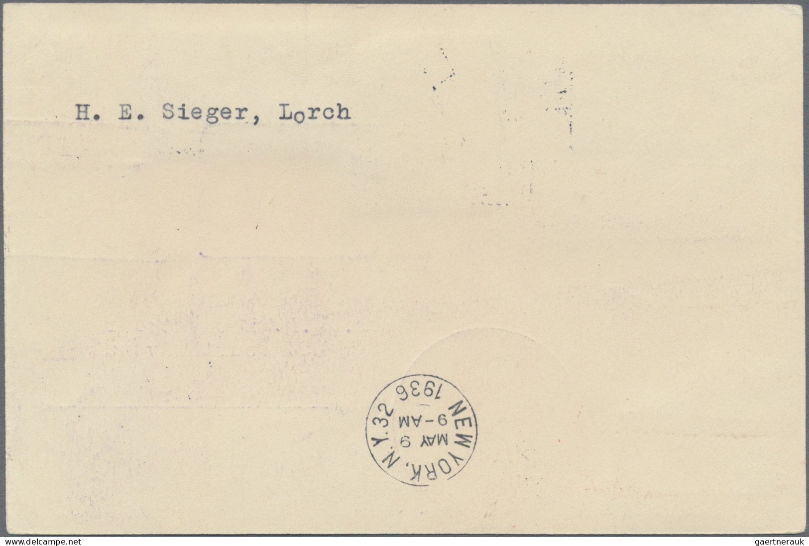 Zeppelin Mail - Europe: 1936, 1st North America Trip, Czechoslovakian Mail, Card - Andere-Europa