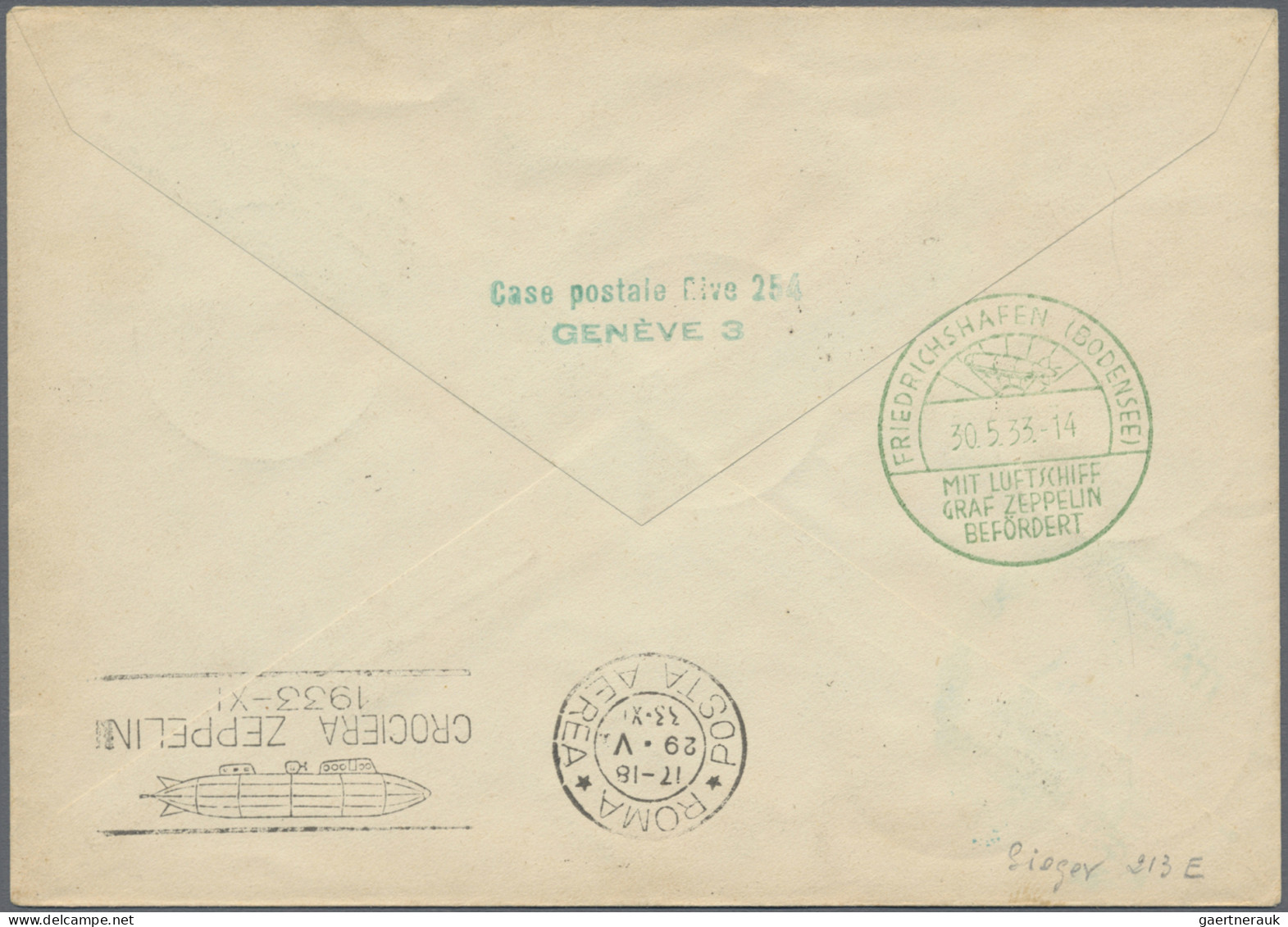 Zeppelin Mail - Overseas: 1933, ITALIENFAHRT, Tripolitanische Post, Ab Tripoli A - Zeppelins