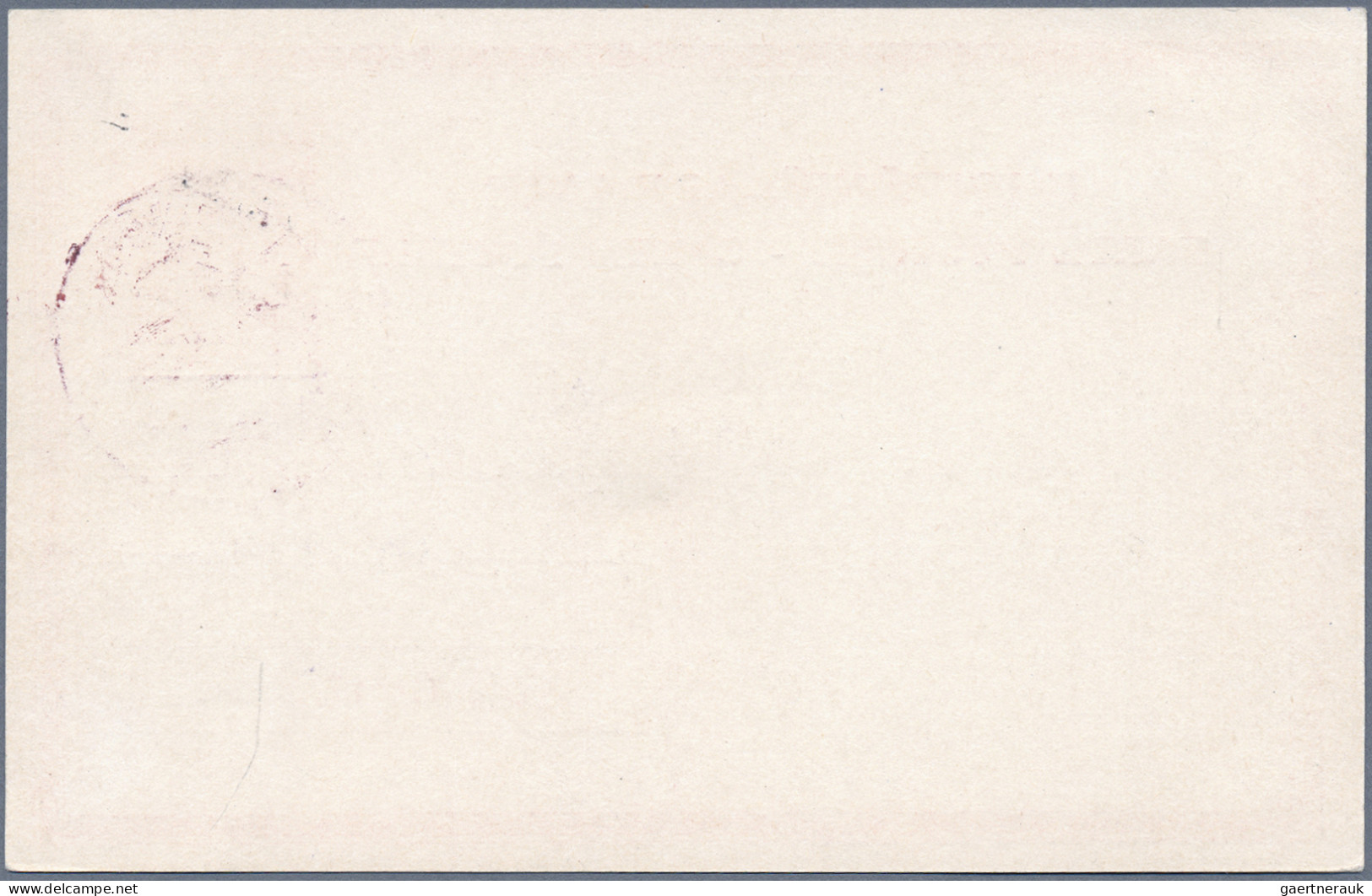 Albania - Postal Stationery: 1914, Prince William Surcharge, Card 10q. Red Clear - Albanien