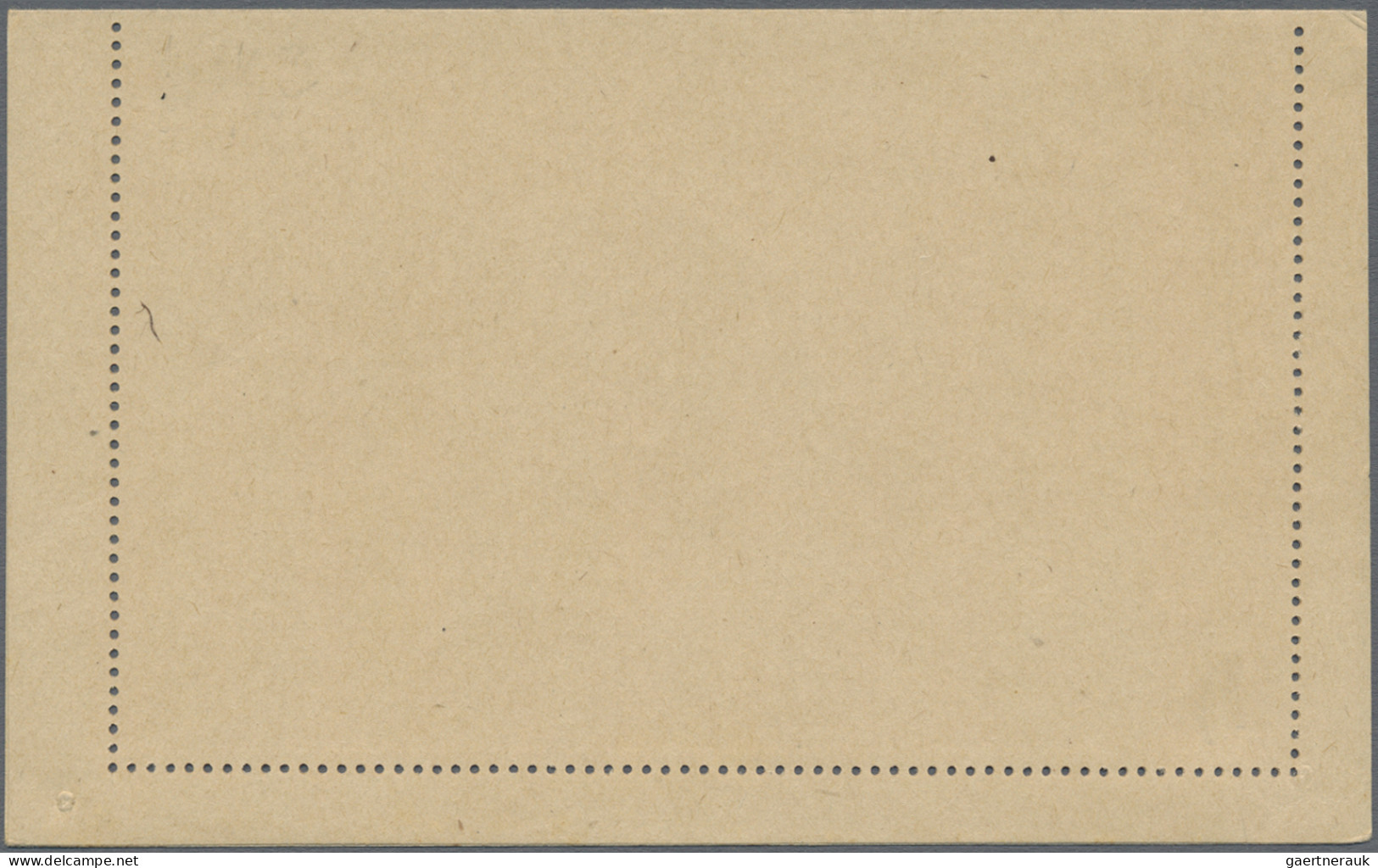 Albania - Postal Stationery: 1920, Skanderberg 10q. Red On Cream, Lettercard Unu - Albanien