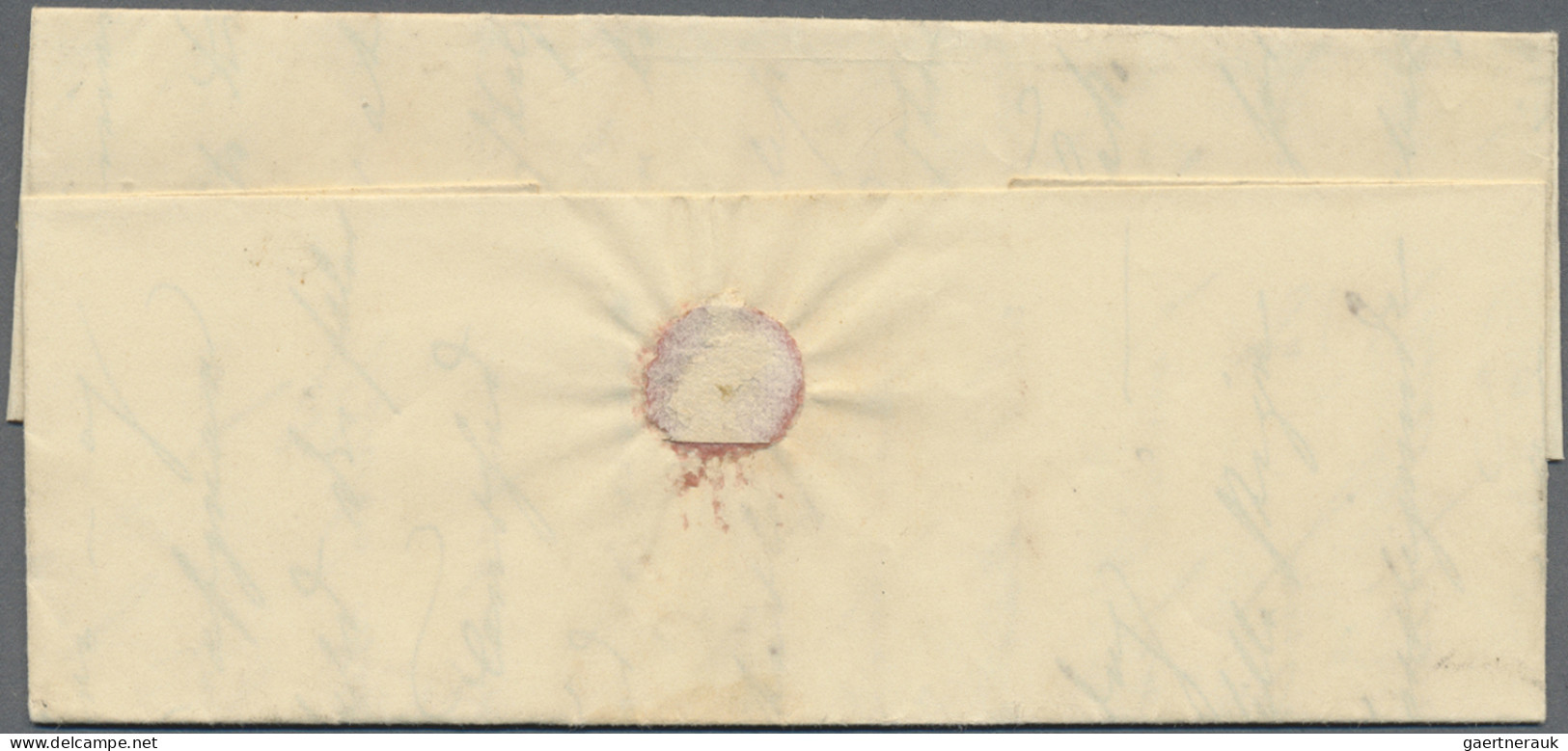 Denmark: 1853/54 Three Folded Covers Franked By 4 R.B.S., With Small Entire From - Lettres & Documents