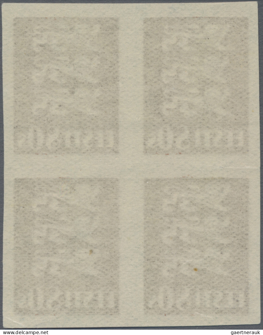 Estonia: 1928/1929, Definitives Coat Of Arms "Lion", 80s. Deep Brown, Imperforat - Estonia