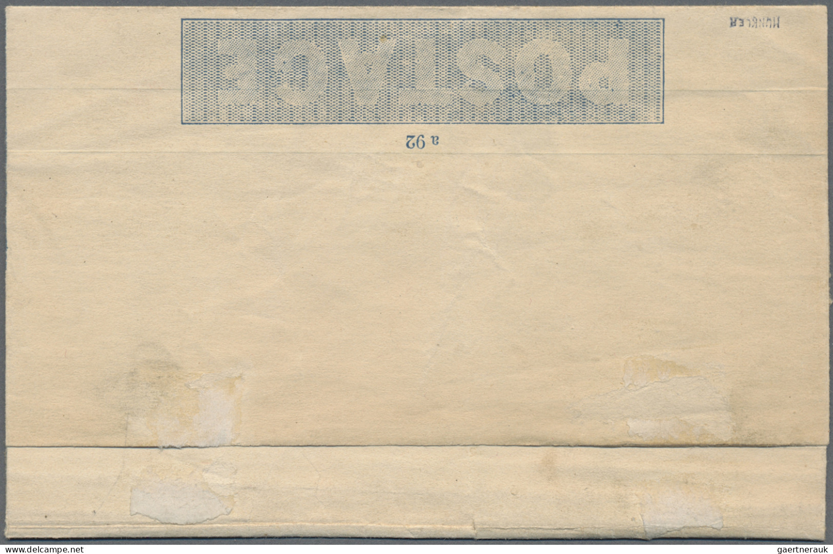 Great Britain - Postal Stationary: 1840 Mulready Envelope 1d. Black Used From Pr - 1840 Mulready Envelopes & Lettersheets