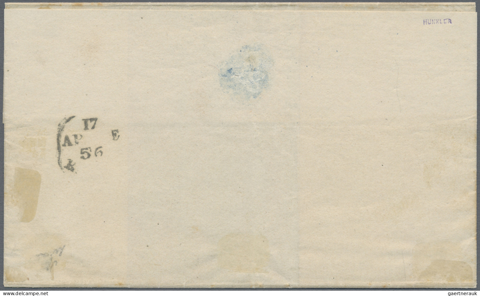 Old Italian States: Modena: 1852, 10 C Rose, Wide Margins, Tied By Six Bar Kille - Modène