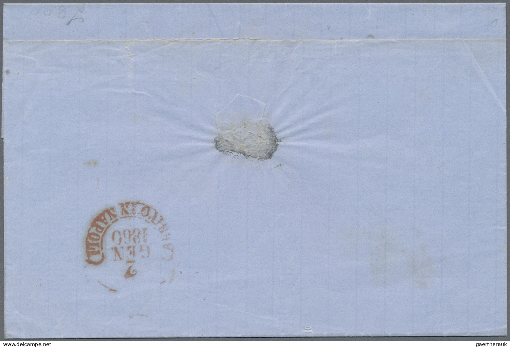 Italian States - Naples: 1858, 10 Gr Rose, Plate I, Wide Margins At Three Sides, - Naples
