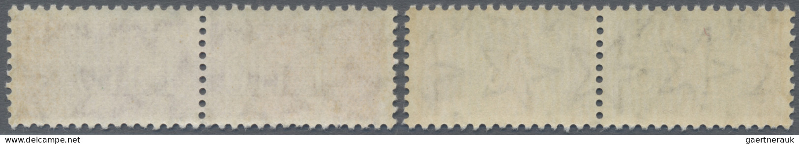 Italy: 1955, 75 L Sepia And 110 L Redish Lila, Stars Watermark, The Two Key Valu - Colis-postaux