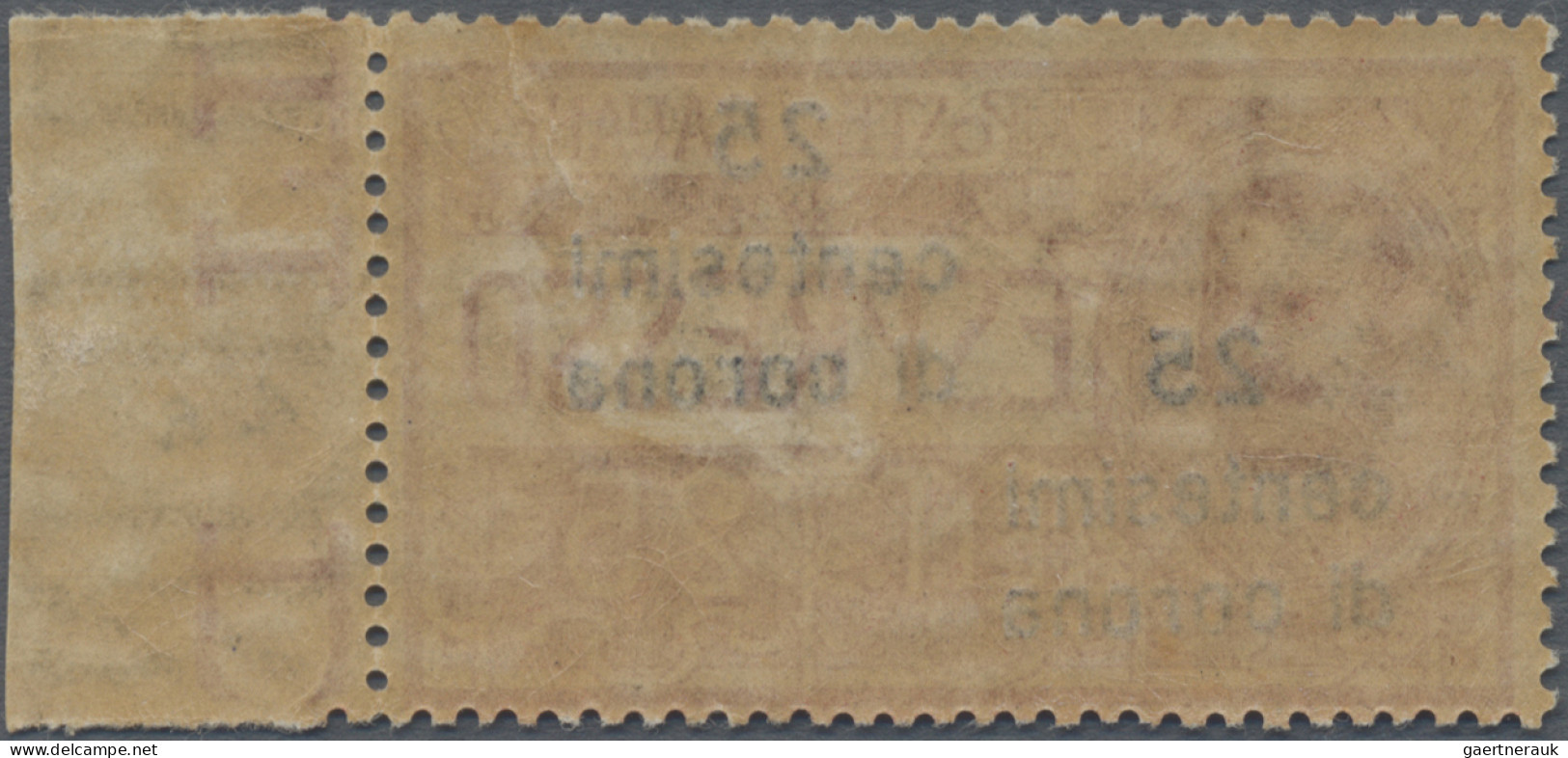 Italy - Venezia Giulia: 1921, 25 C On 25 C Express Stamp, DOUBLE Overprint (one - Venezia Giulia