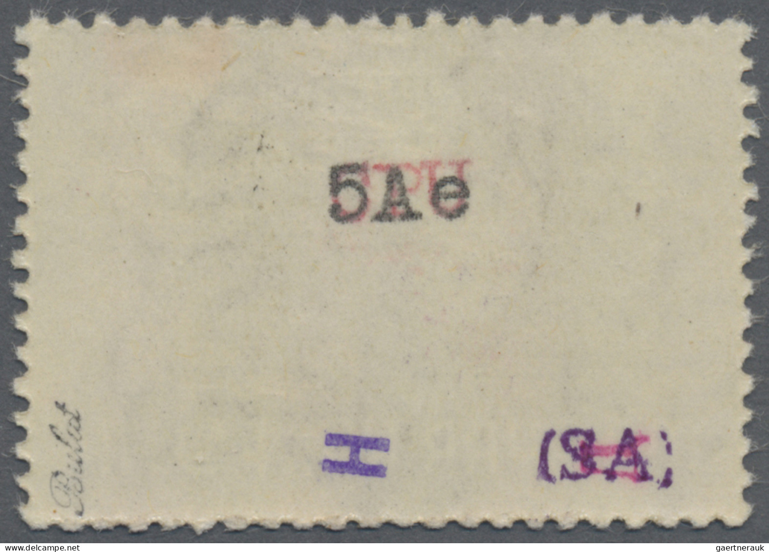 Carpathian Ukraine: 1945, 4.00 On 2p., Type IIIa, MNH, Also Showing Defective "0 - Ukraine