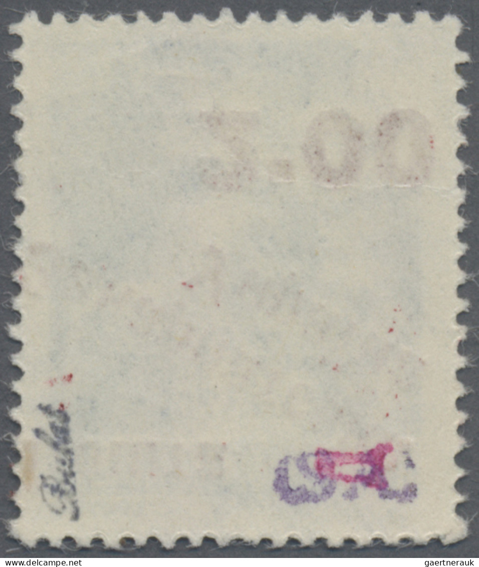 Carpathian Ukraine: 1945, 2.00 On 50 F Blue, INVERTED OVERPRINT, MNH. Just 10 Co - Oekraïne