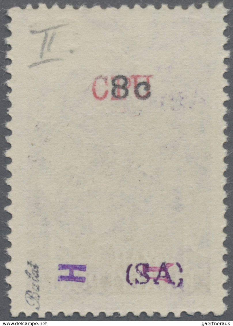 Carpathian Ukraine: 1945, 40 On 4 F Brown, Type II, MNH. Just 18 Copies Of This - Ukraine