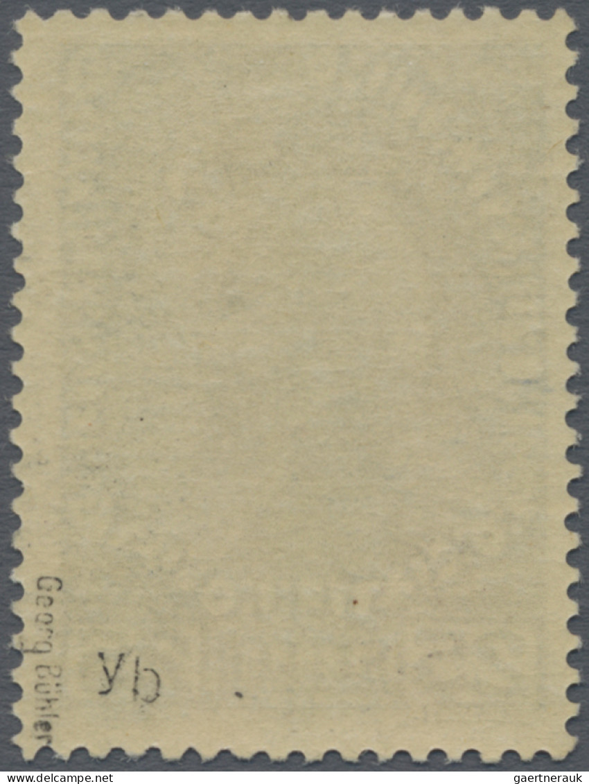 Liechtenstein: 1916, 25 H. Fürst Johann II, Ultramarin, Normales Papier, Postfri - Unused Stamps