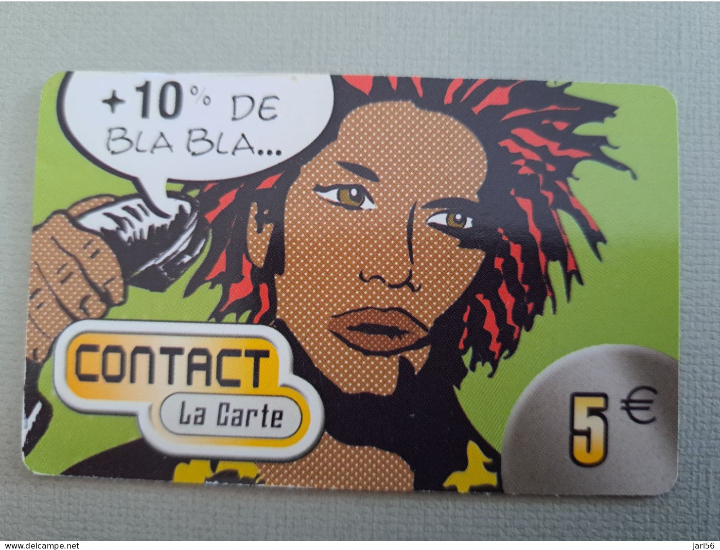 Caribbean Phonecard St Martin French BLA BLA La CARTE  5  EURO USED/  NO CLC 002  ** 15310 ** - Antilles (Françaises)