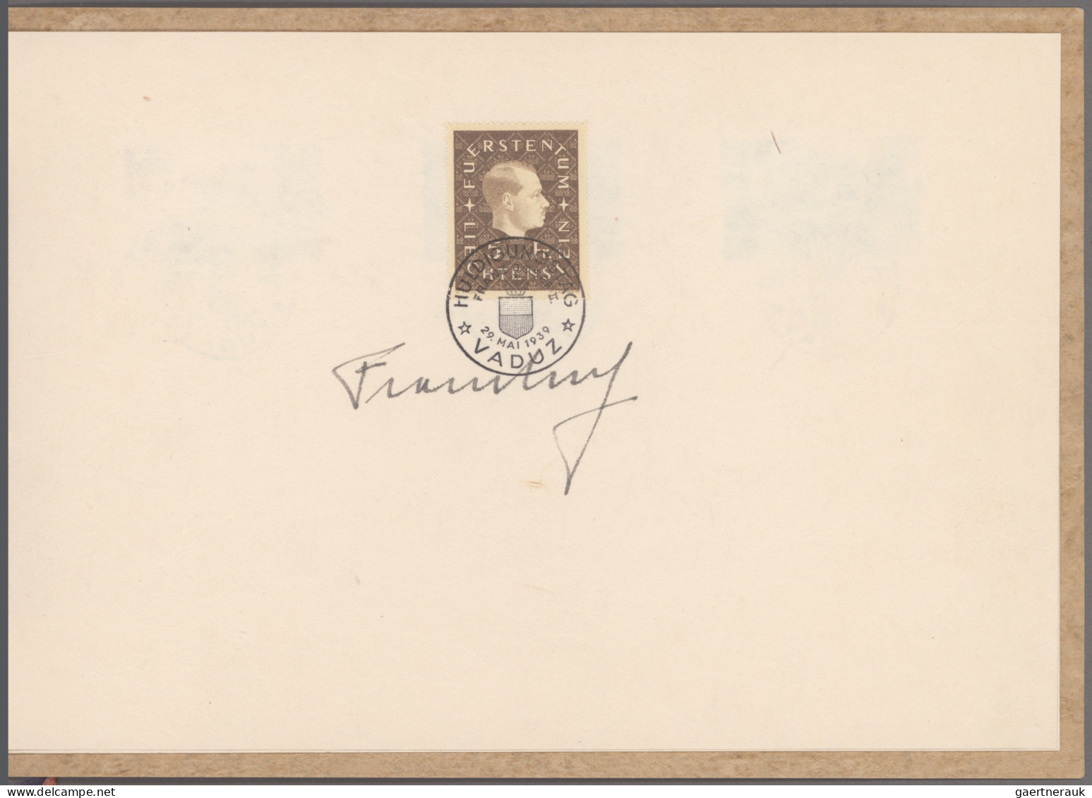 Liechtenstein: 1939, Geschenkheft Zur Huldigung Seiner Durchlaucht Fürst Franz J - Used Stamps
