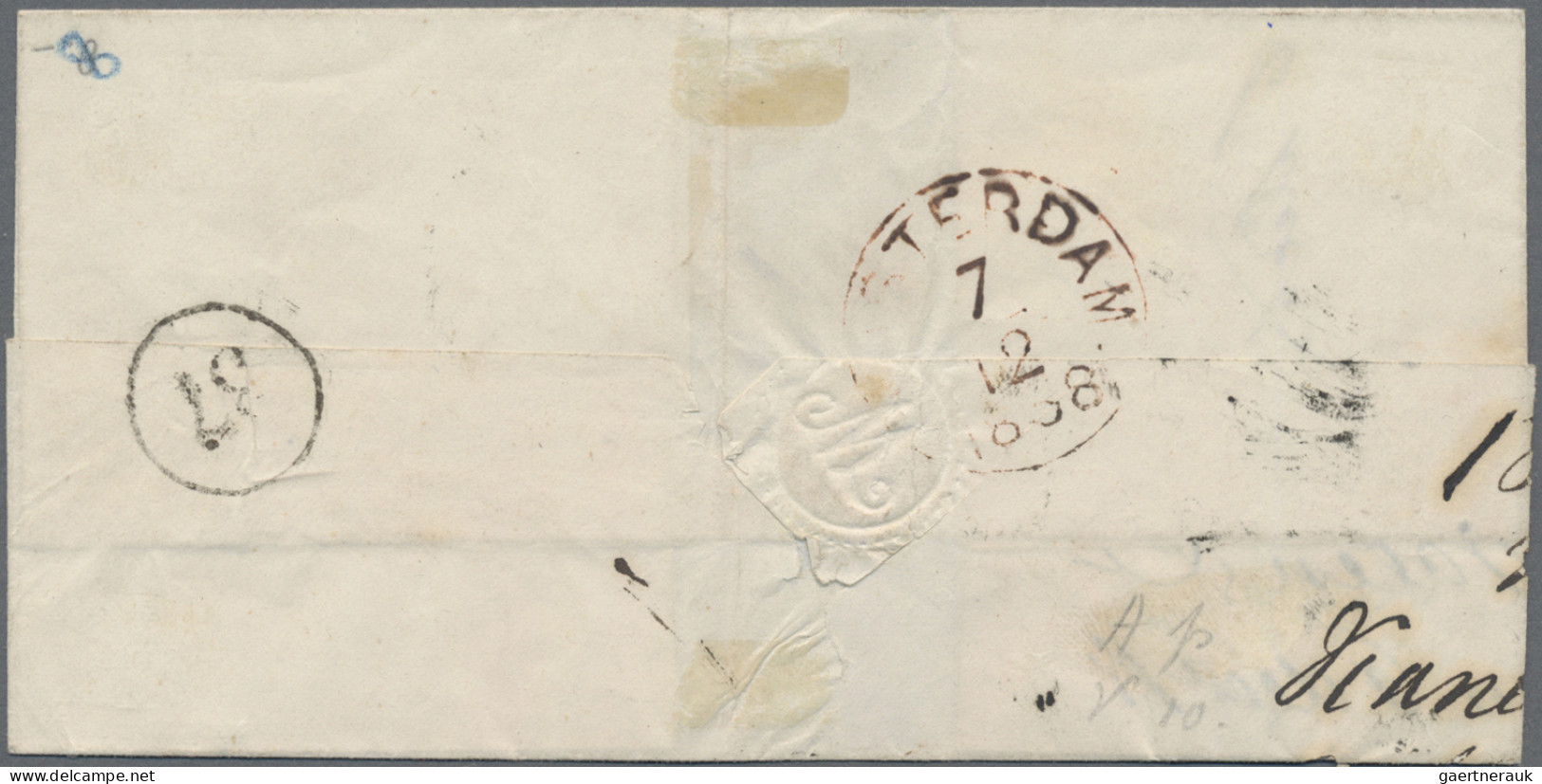 Netherlands: 1852 First Issue Three Singles Plus Pairs Of 10c. And 15c., Plus Du - Other & Unclassified