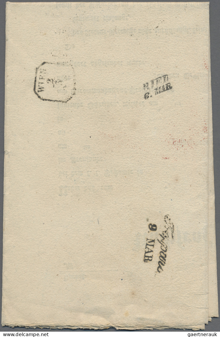 Österreich - Vorphilatelie: 1858, Ex Offo Nachfrageschreiben, Da Von Retour-Rece - ...-1850 Prephilately