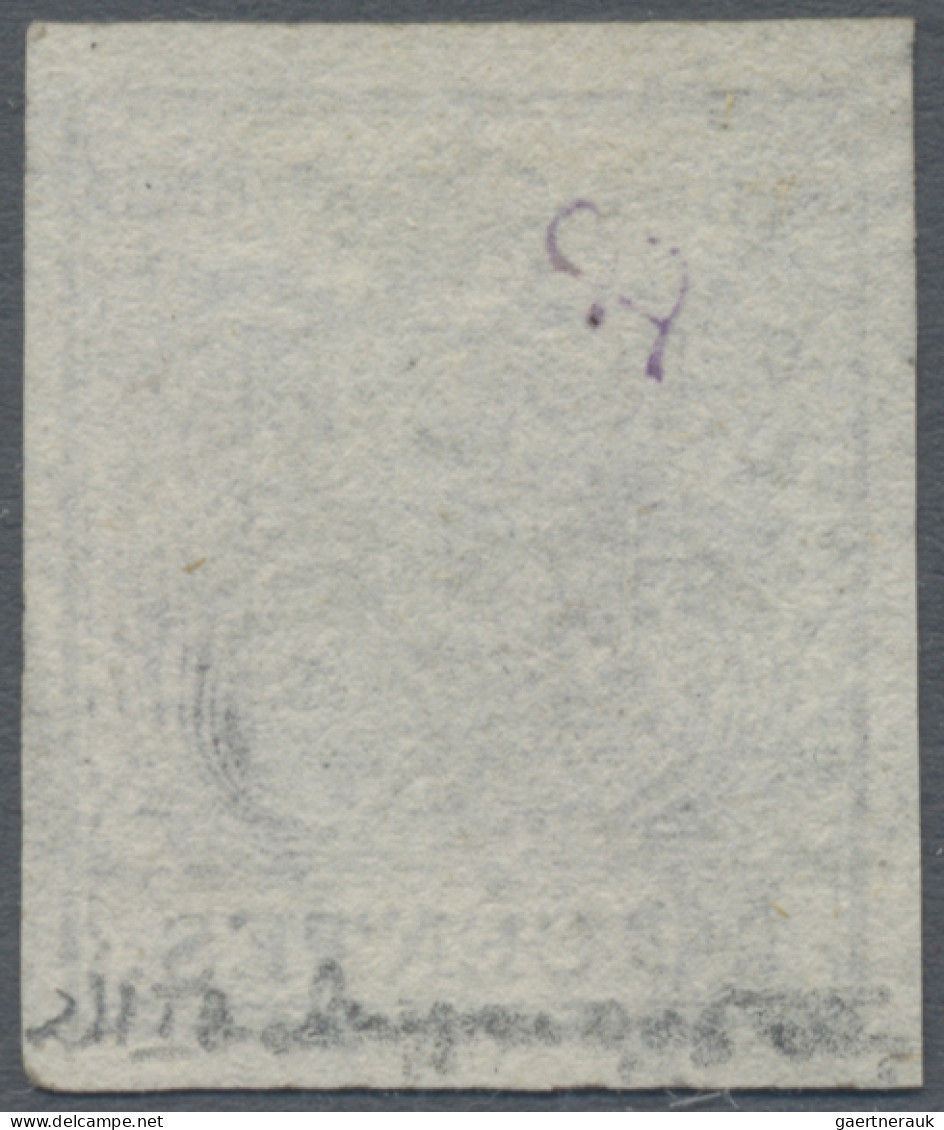 Österreich - Lombardei Und Venetien: 1850, 10 Cent. Grau, Type Ib, Voll- Bis Bre - Lombardo-Venetien