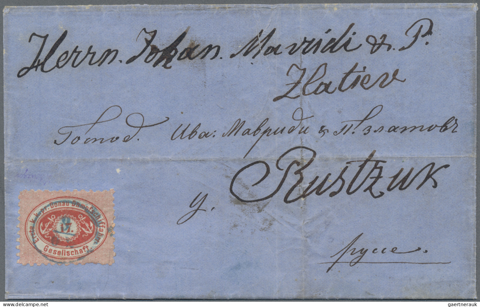 Österreich - Donau-Dampfschifffahrtsgesellschaft: 1866, 17 Kr. Scharlachrot, Gez - Autres
