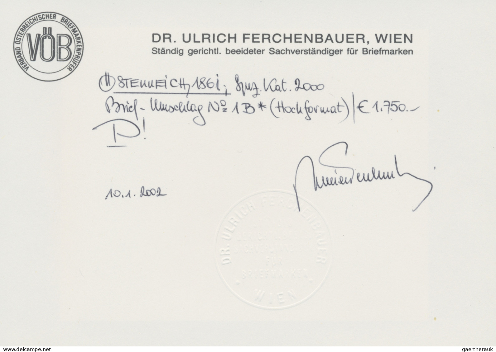 Österreich - Ganzsachen: 1861, Ganzsachenumschlag Franz Joseph 3 Kr. Grün, Großf - Sonstige & Ohne Zuordnung