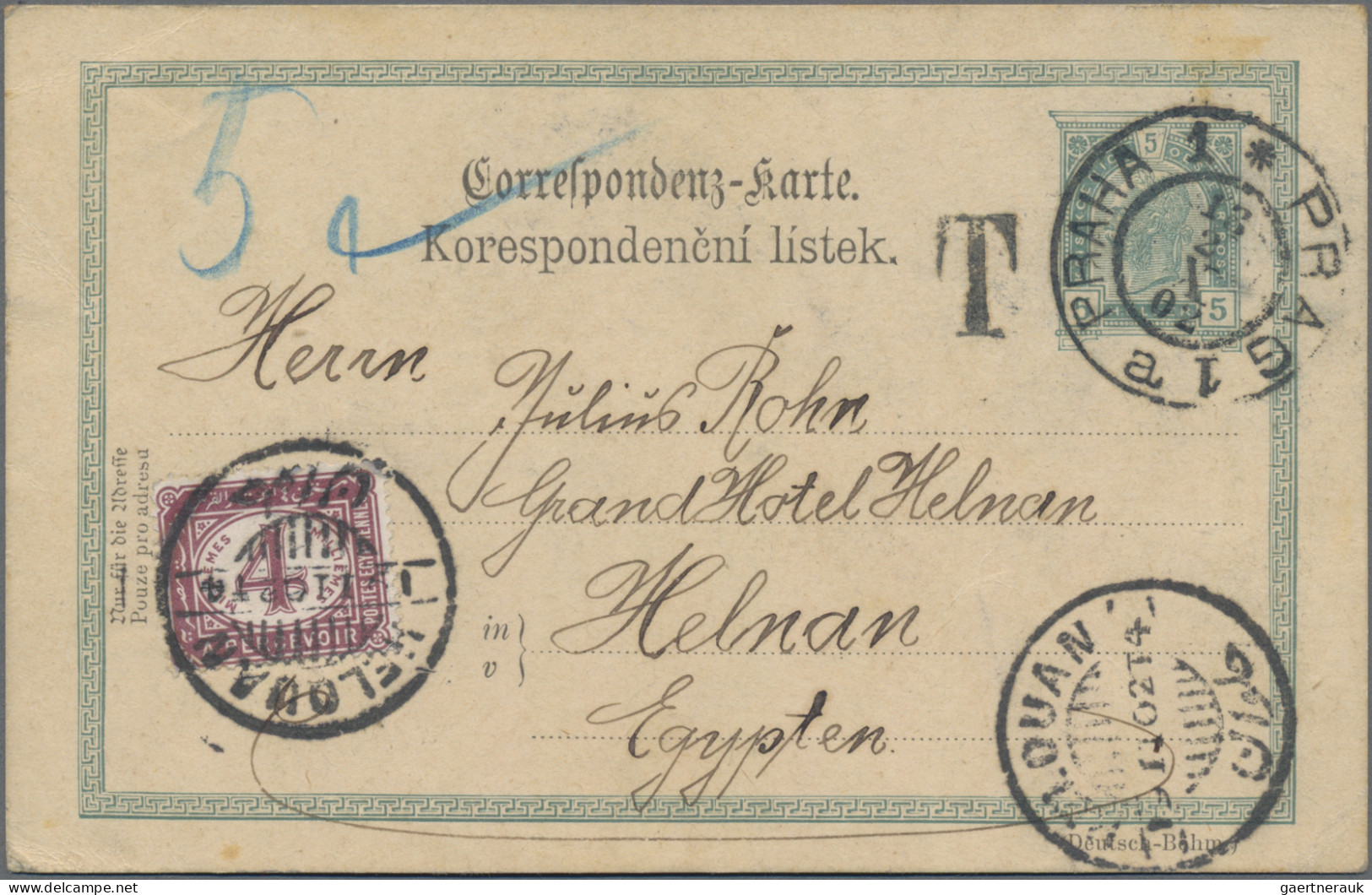 Österreich - Ganzsachen: 1895/1902, 2 Kr Braun (deutsch-böhmisch) Inlandspostkar - Other & Unclassified