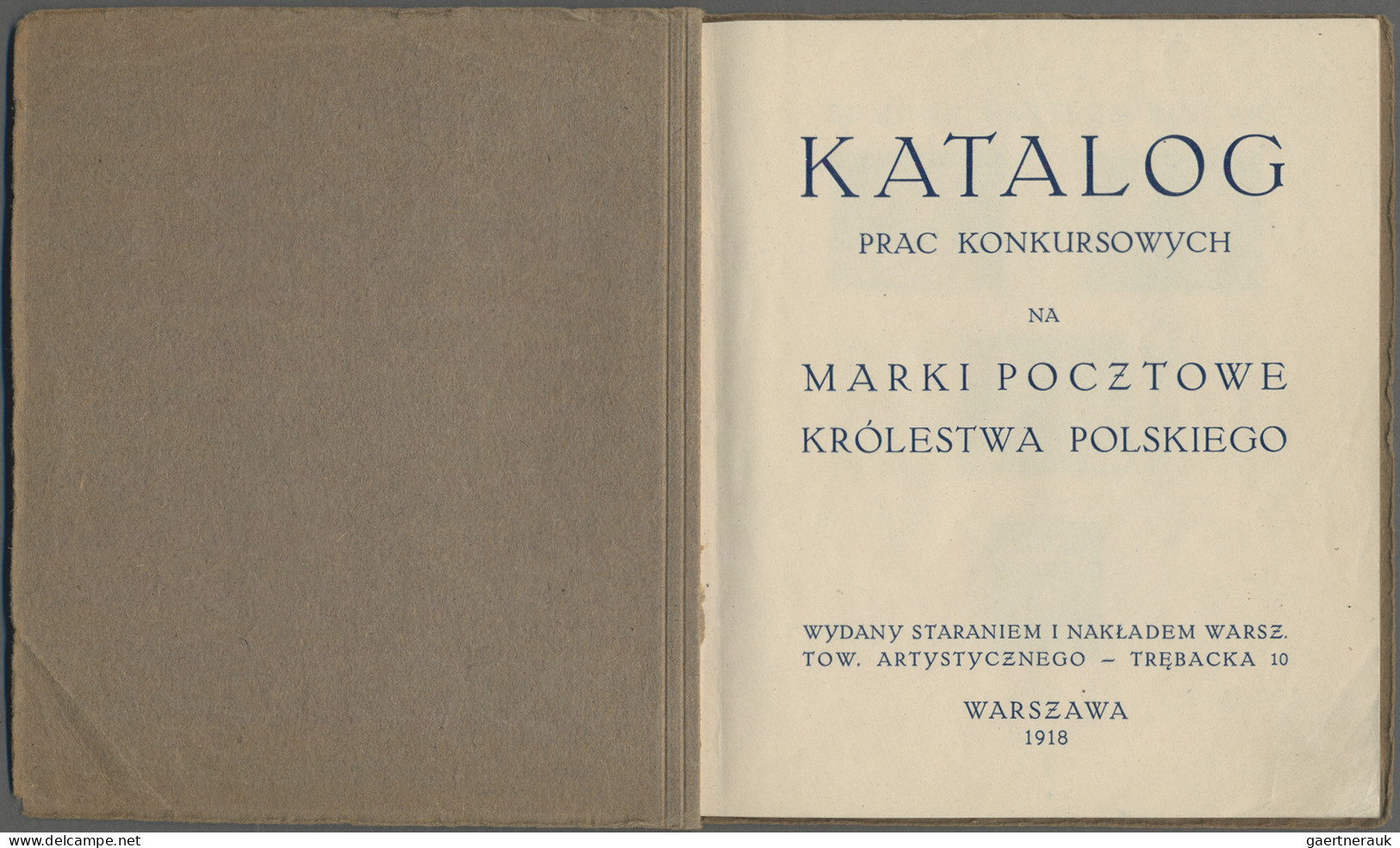 Poland - Specialities: 1918, Small Brochure On A Competition Of Polish Artists F - Sonstige & Ohne Zuordnung