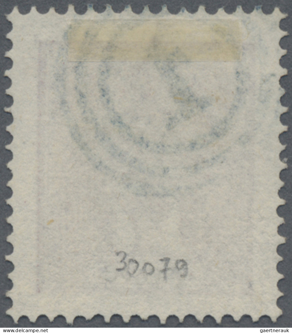 Sweden: 1866, 17 Öre Rotlila Mit Blauem Dänischen Ringstempel "1" (Kopenhagen) E - Used Stamps