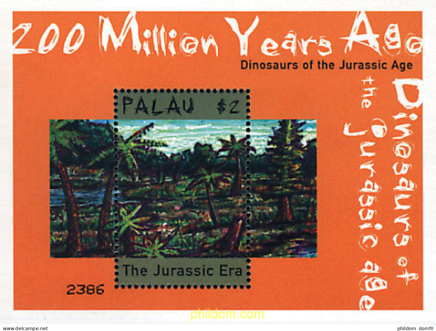 349845 MNH PALAU 2000 DINOSAURIOS DEL JURASICO Y CRETACEO - Palau