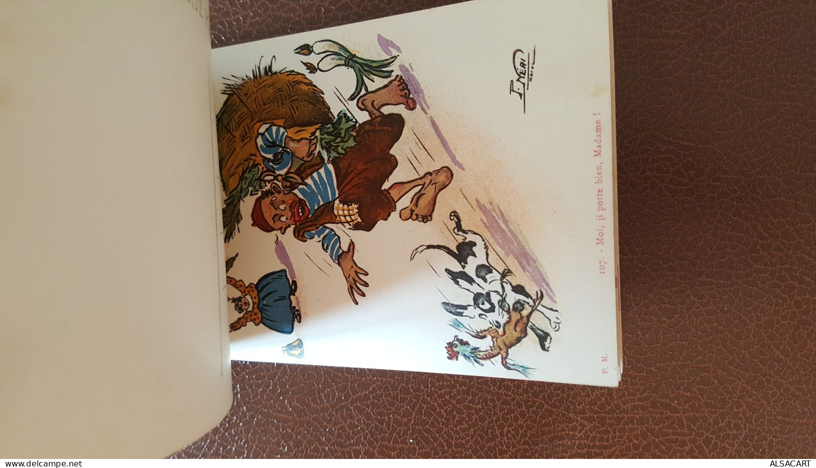 carnet types humoristiques du maroc , illustré par P NERI , 20 cartes rare