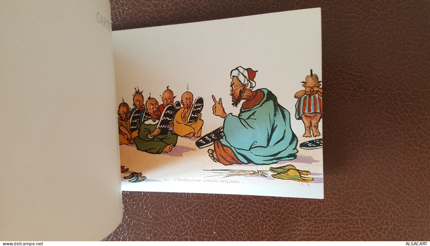 carnet types humoristiques du maroc , illustré par P NERI , 20 cartes rare