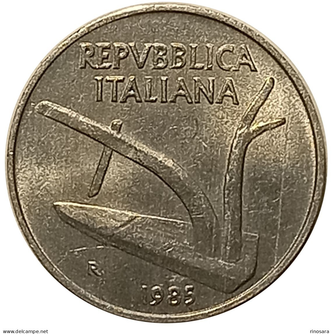 Errore Di Conio 10 Lire 1985 Repubblica Italiana - Errors And Oddities