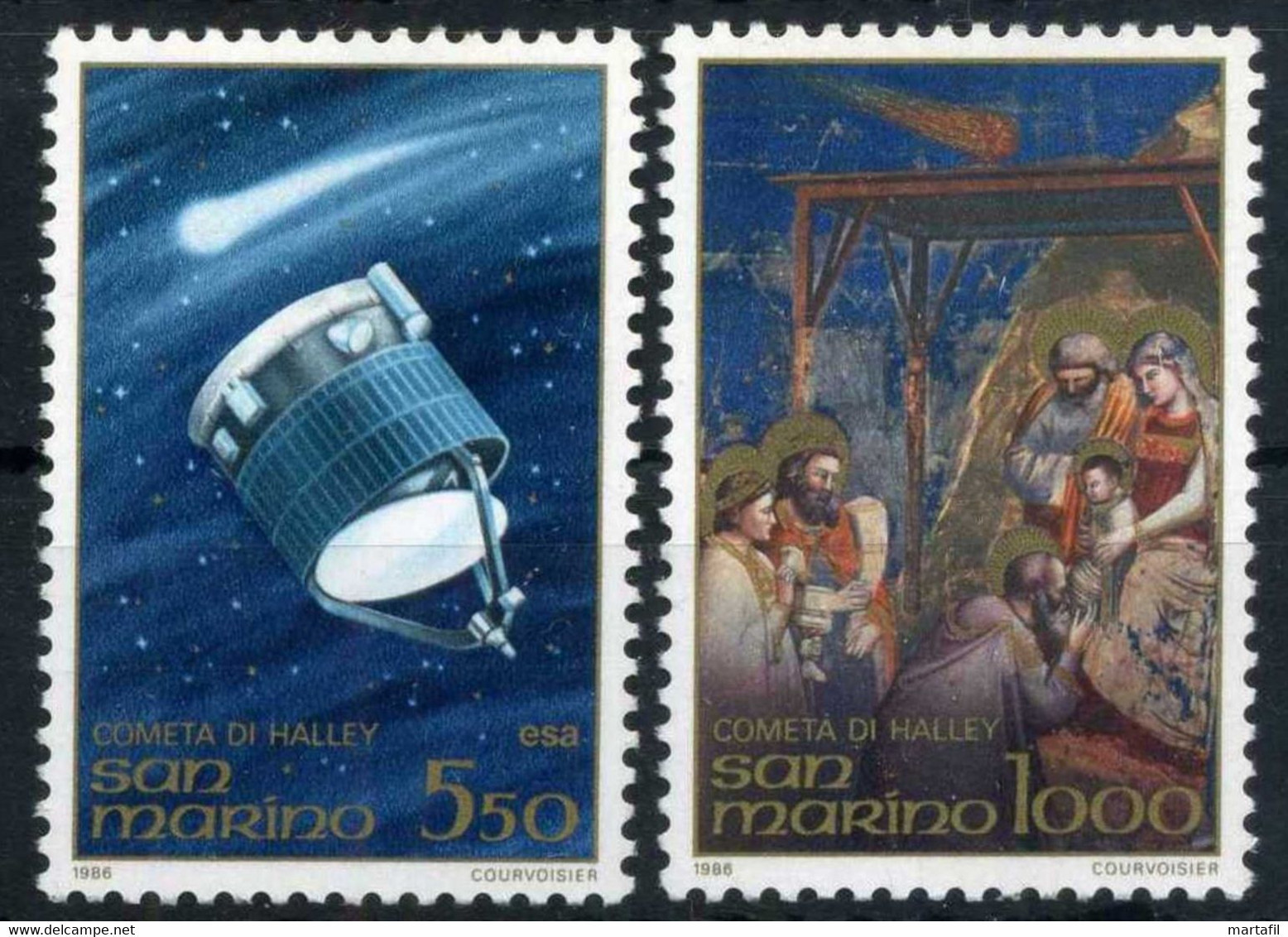 1986 SAN MARINO SET MNH ** Cometa Di Halley - Ungebraucht