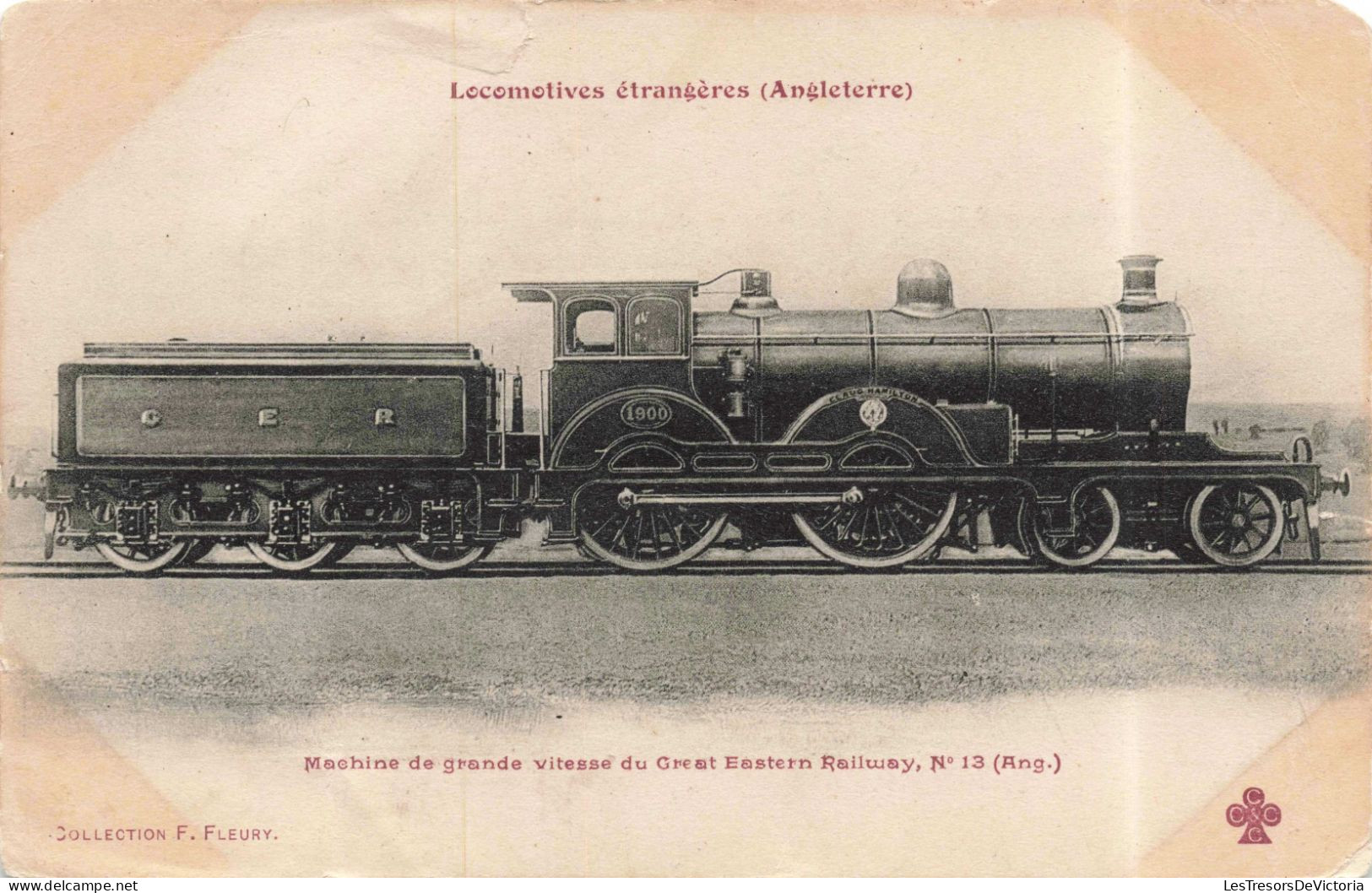 PHOTOGRAPHIE - Locomotive Etrangères - Machine De Grande Vitesse Du Great Eastern Railway - Carte Postale Ancienne - Photographie