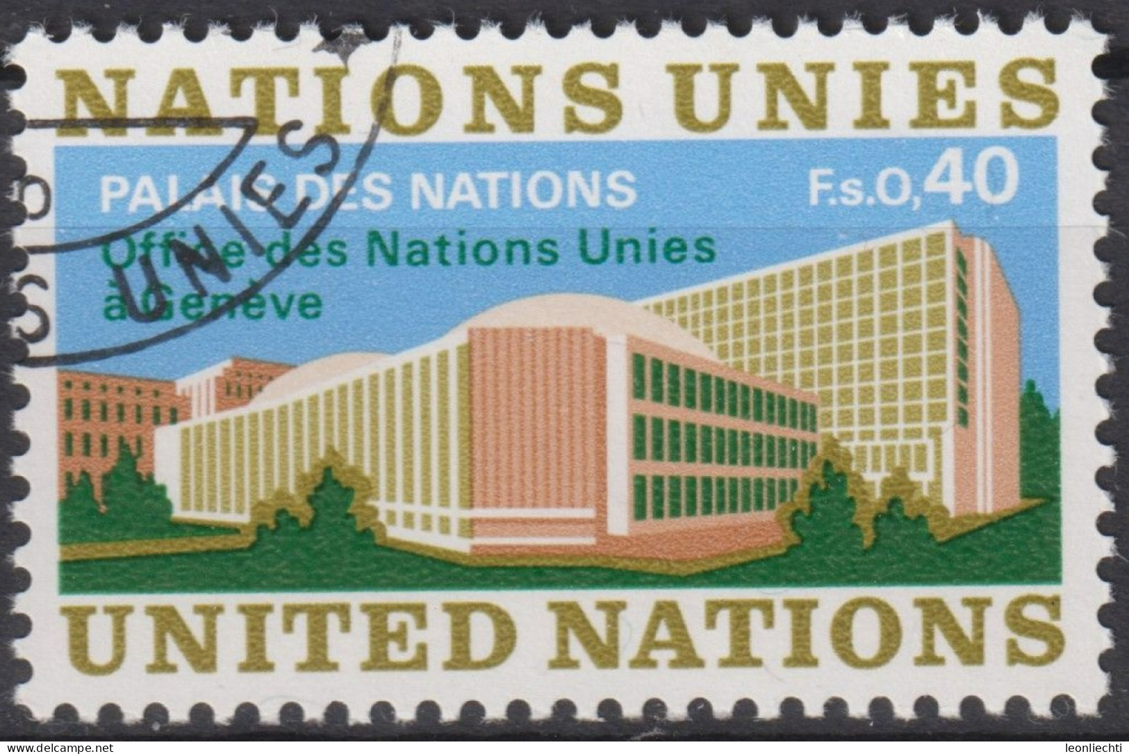 1972 UNO Genf ° Mi:NT-GE 22, Yt:NT-GE 22, Zum:NT-GE 22, Neues UNO Gebäude In Genf - Used Stamps