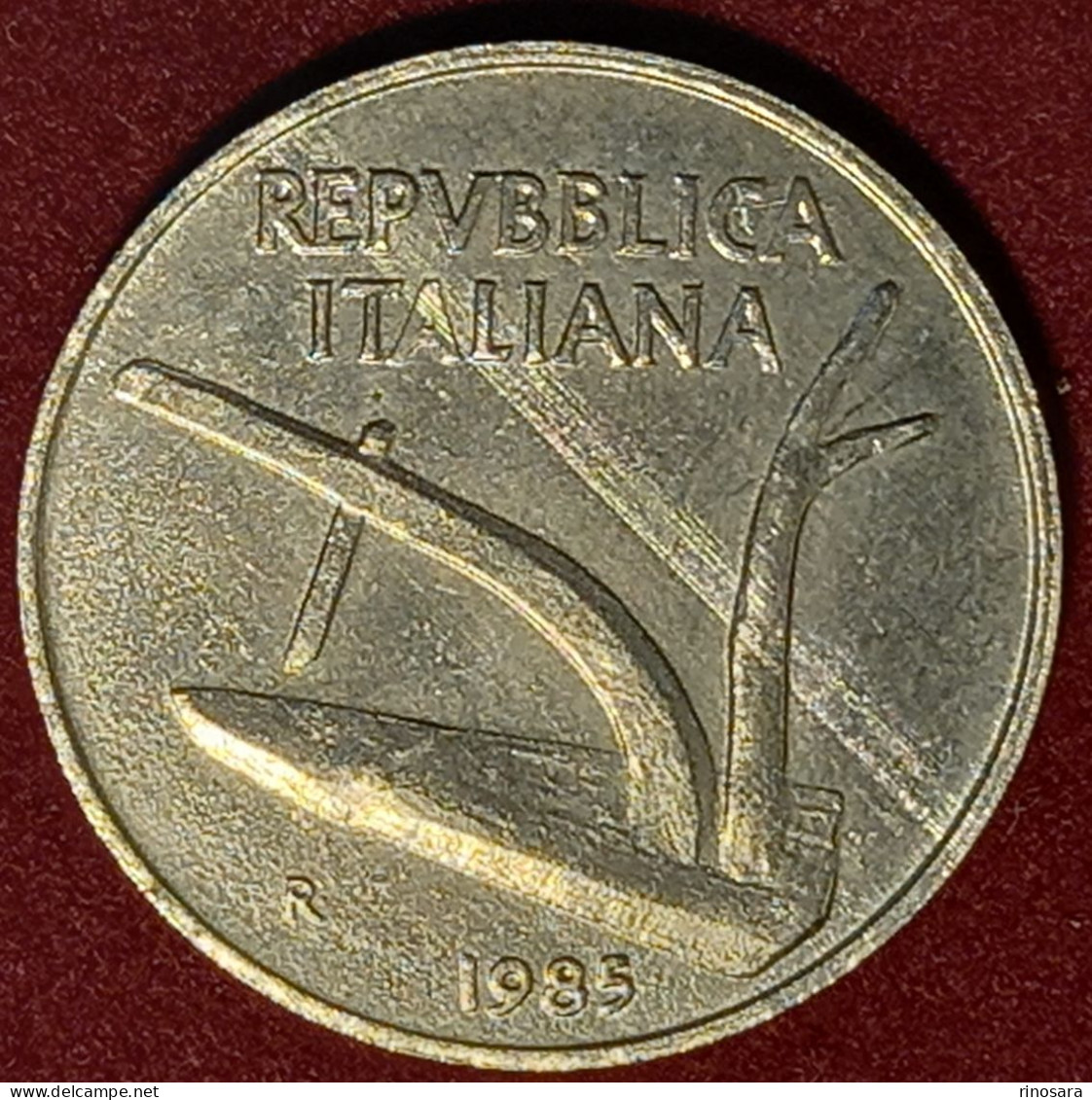 Errore Di Conio 10 Lire 1985 Repubblica Italiana - Variétés Et Curiosités