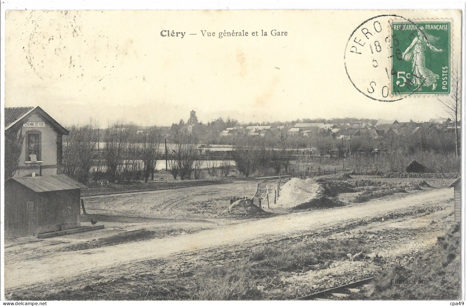 21    CLERY   VUE  GENERALE  ET  LA  GARE - Sonstige & Ohne Zuordnung