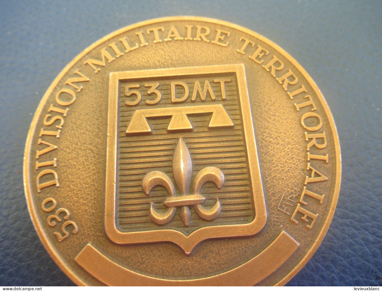 Médaille De Table /53° Division Militaire Territoriale/ 53 DMT/ /Bronze  /Vers 1980     MED470 - Frankrijk