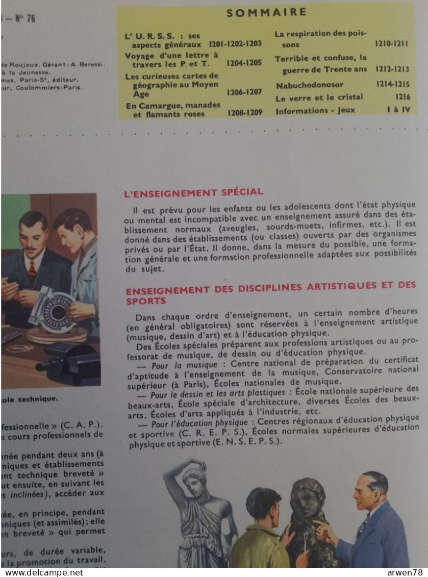 TOUT L'UNIVERS N° 76 URSS CAMARGUE NABUCHODONOSOR VERRE ET CRISTAL LETTRE AUX PTT - Enzyklopädien