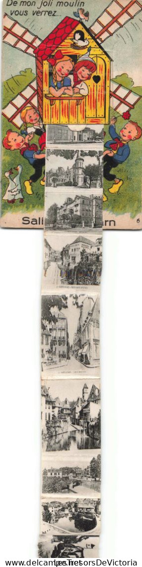 Carte à Système - Salies De Béarn - De Mon Joli Moulin Vous Verrez... -  Carte Postale Ancienne - Dreh- Und Zugkarten